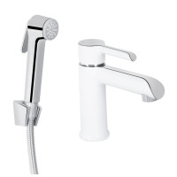 Смеситель для раковины Qtap Grand (с гигиеническим душем) QTGRA272CRW45671