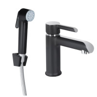 Смеситель для раковины Qtap Grand (с гигиеническим душем) QTGRA272CRB45672