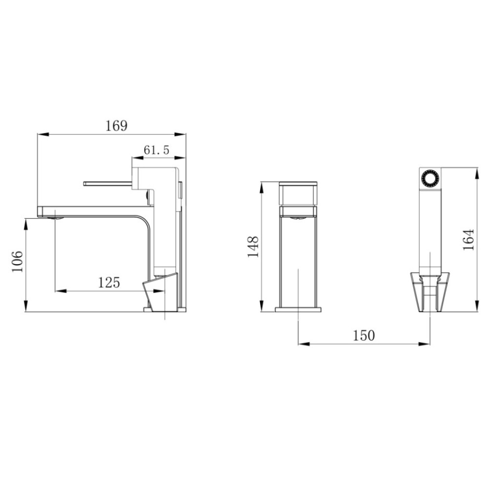 Змішувач для раковини Qtap Gemini (з гігієнічним душем) QTGEM272CRW45691 Chrome/White