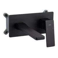 Змішувач для раковини Qtap прихованого монтажу Gemini, Matt Black (k35) QTGEM273BLM45694