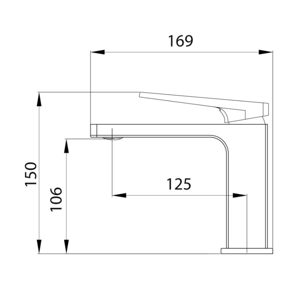 Змішувач для раковини Qtap Gemini Loop QTGEM2701CRM45699