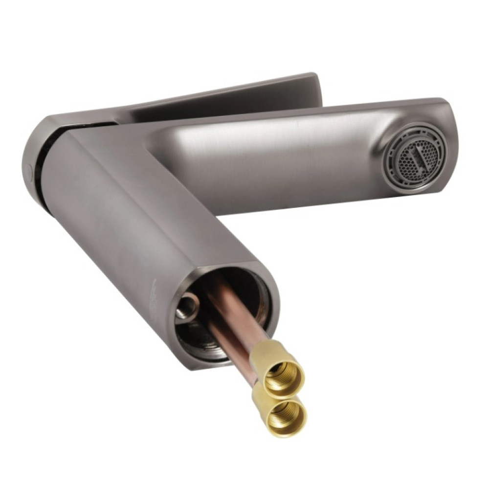 Змішувач для раковини Qtap Slavonice QTSLA270GMB45924 Gunmetal Black PVD