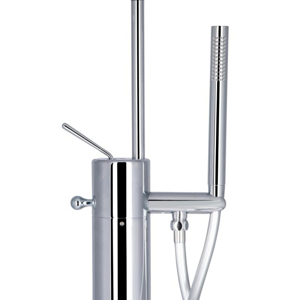 Змішувач для ванни Qtap Virgo для підлоги QT1966103C Chrome