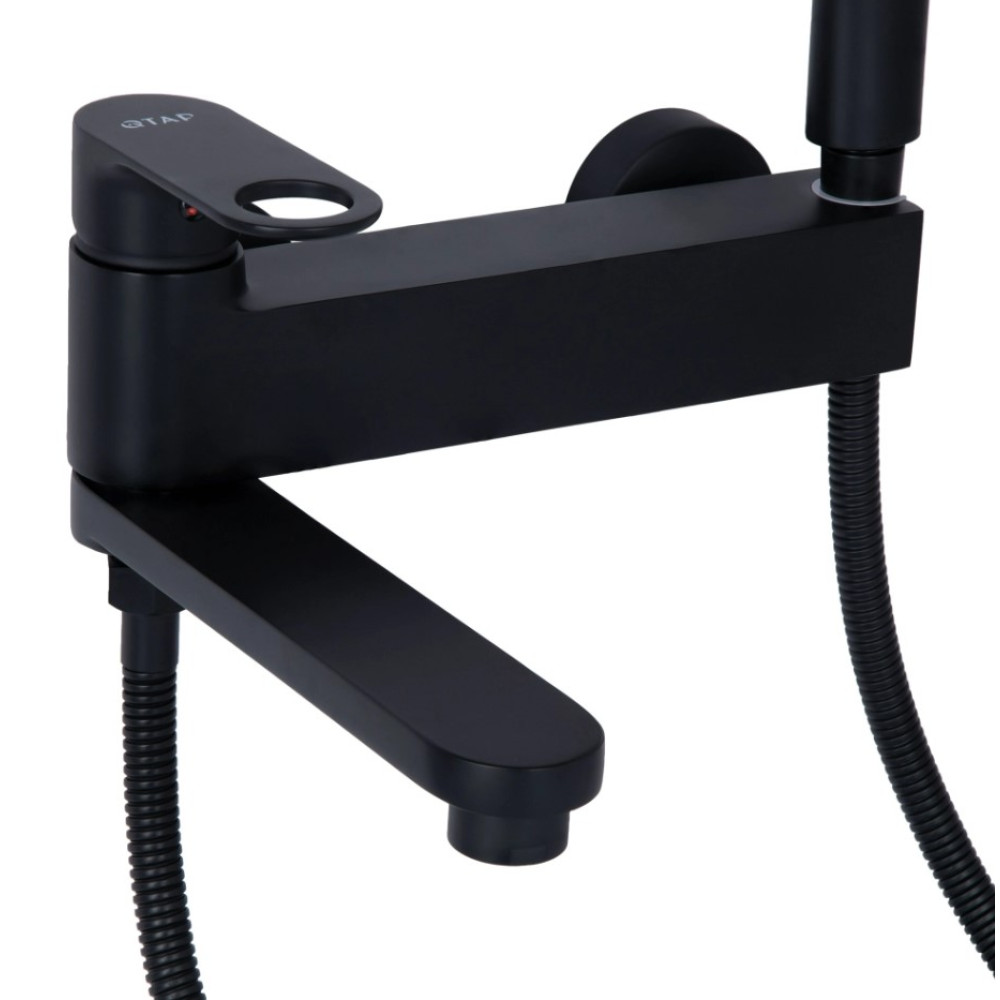 Змішувач для ванни Qtap Jay QTJAY260BLM45548 Black Matt