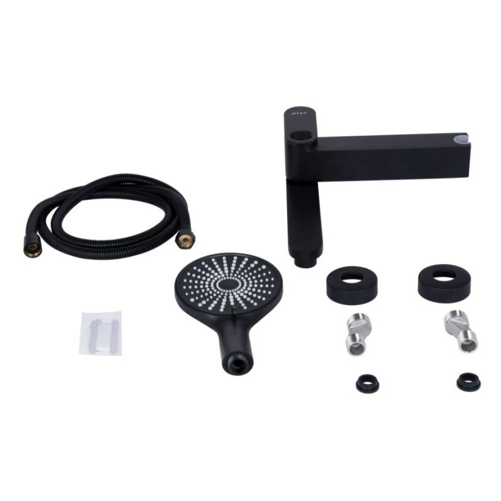 Змішувач для ванни Qtap Jay QTJAY260BLM45548 Black Matt