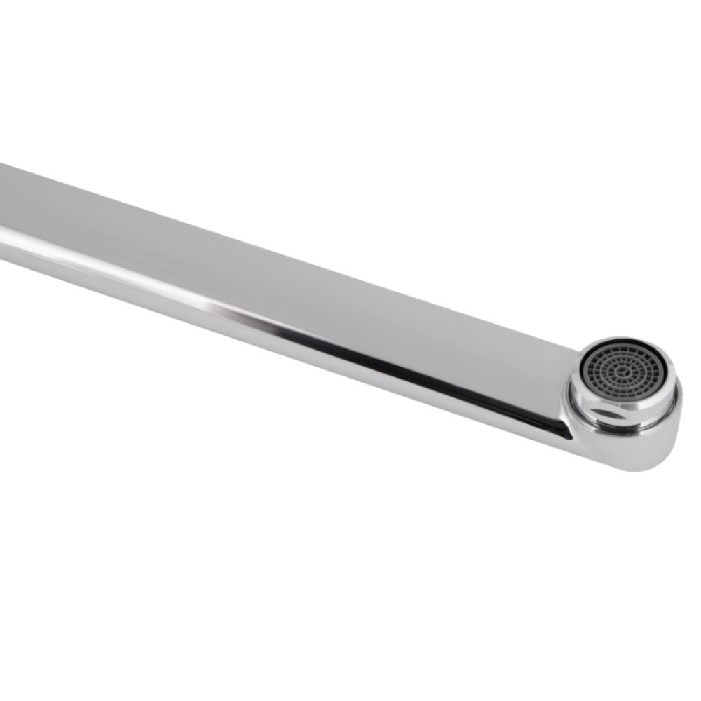 Змішувач для ванни Qtap Jay, Chrome/White (k35) з душовим гарнітуром QTJAY2601CRW45552