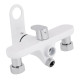 Змішувач для ванни Qtap Jay, Chrome/White (k35) з душовим гарнітуром QTJAY2601CRW45552