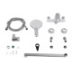 Змішувач для ванни Qtap Jay, Chrome/White (k35) з душовим гарнітуром QTJAY2601CRW45552