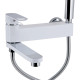 Змішувач для ванни Qtap Jay, Chrome/White (k35) з душовим гарнітуром QTJAY260CRW45554