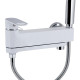 Змішувач для ванни Qtap Jay, Chrome/White (k35) з душовим гарнітуром QTJAY260CRW45554