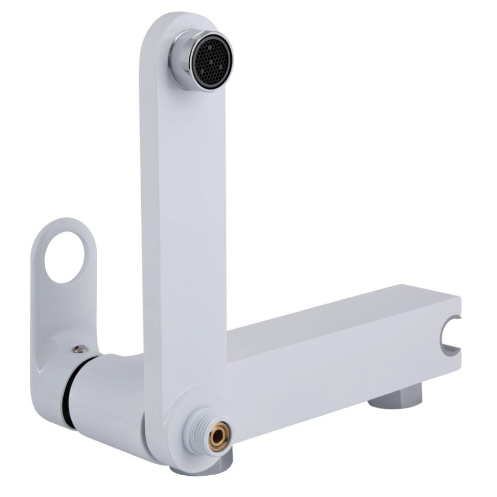 Змішувач для ванни Qtap Jay, Chrome/White (k35) з душовим гарнітуром QTJAY260CRW45554