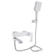 Змішувач для ванни Qtap Swan Cascada, Chrome/White (k35) з душовим гарнітуром QTSWA260CRW45569