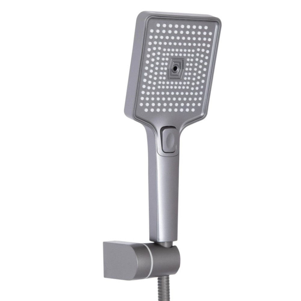 Змішувач для ванни Qtap Presto з душовим гарнітуром Graphite QTPRE2601GRP45583