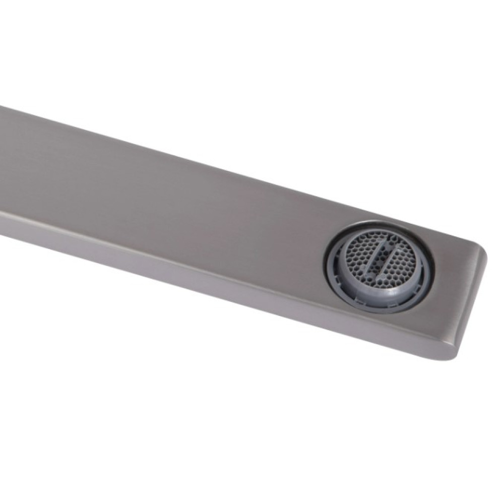 Змішувач для ванни Qtap Presto з душовим гарнітуром Graphite QTPRE2601GRP45583