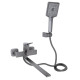 Змішувач для ванни Qtap Presto з душовим гарнітуром Graphite QTPRE2601GRP45583