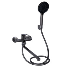 Смеситель для ванны Qtap Vlasta New QTVLA260GMB45645 Gunmetal Black PVD