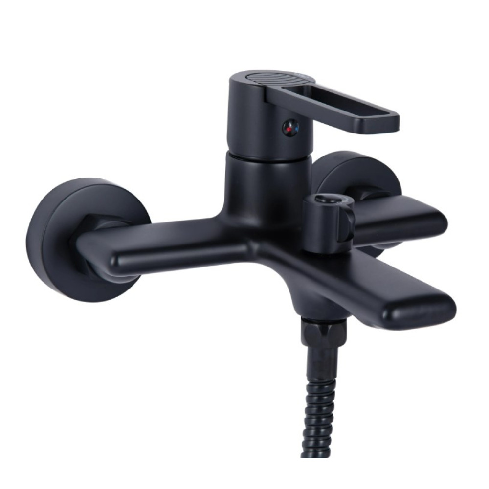 Змішувач для ванни Qtap Taurus QTTAU259BLM45662 Black Matt
