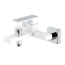 Смеситель для ванны Qtap Gemini QTGEM259CRW45683 Chrome/White
