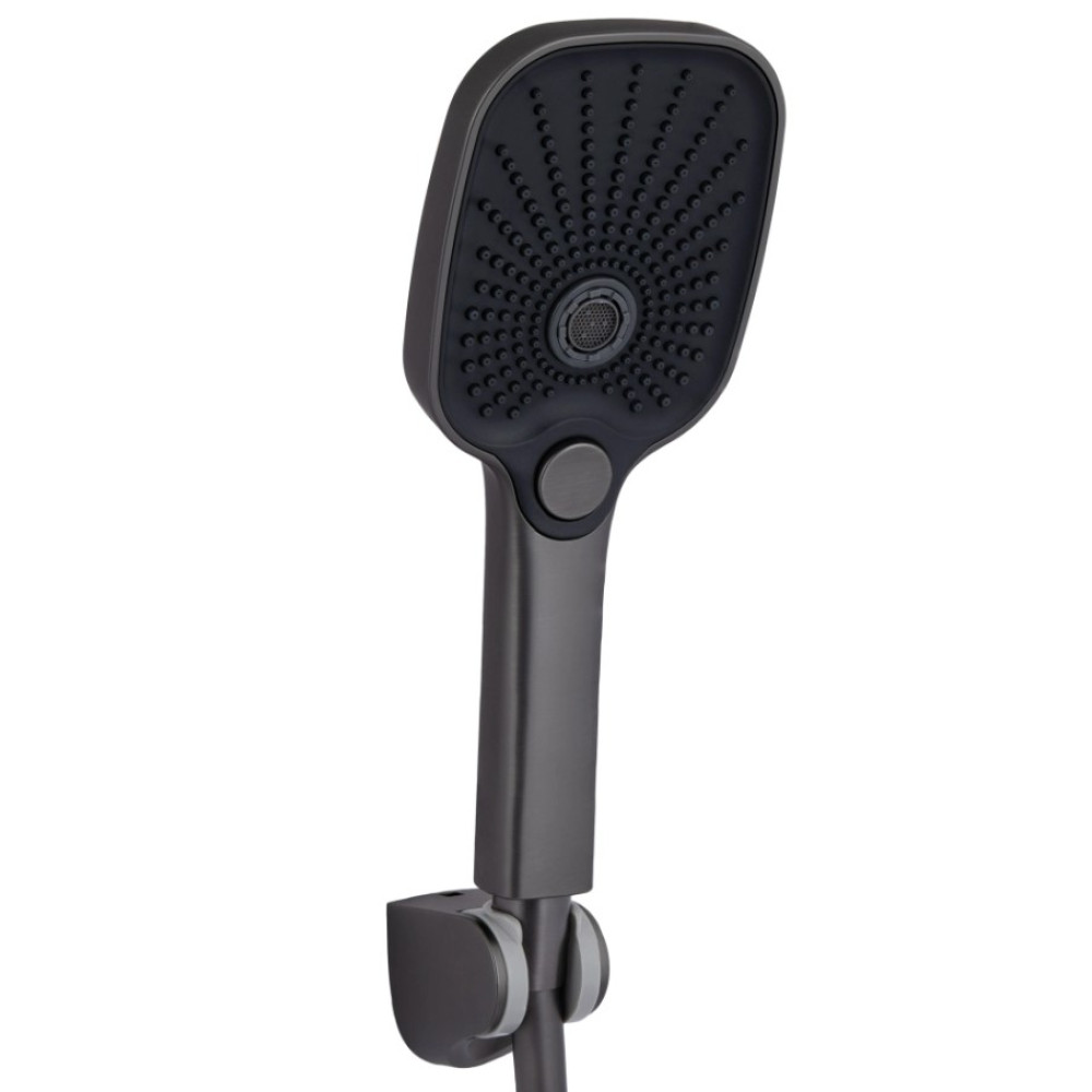 Змішувач для ванни Qtap Gemini QTGEM259GMB45684 Gunmetal Black PVD