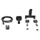 Змішувач для ванни Qtap Gemini QTGEM259GMB45684 Gunmetal Black PVD