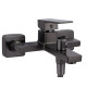 Змішувач для ванни Qtap Gemini QTGEM259GMB45684 Gunmetal Black PVD