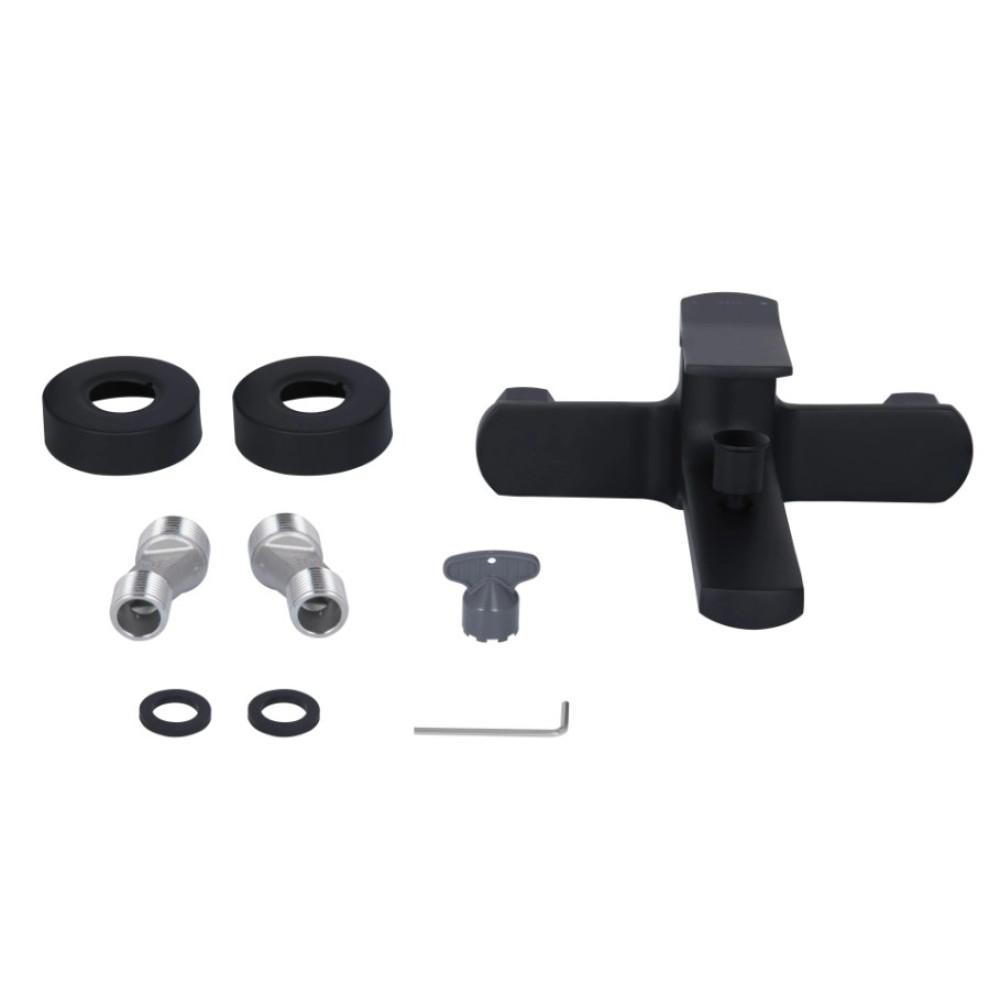 Смеситель для ванны Qtap Slavonice QTSLA259BLM45918 Black Matt