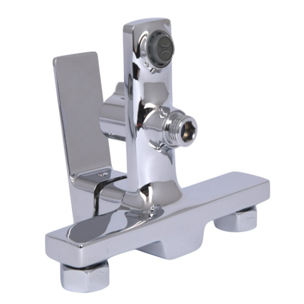Змішувач для ванни Qtap Capricorn, Chrome (k35) з душовим гарнітуром QTCAP3060102C48222