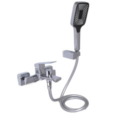 Смеситель для ванной Qtap Capricorn, Chrome (k35) с душевым гарнитуром QTCAP3060102C48222