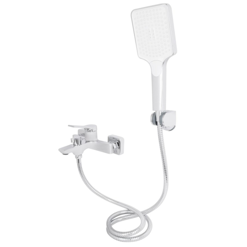 Смеситель для ванной Qtap Arvin Chrome (k30) с душевым гарнитуром QTARV259CRM48640