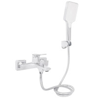 Смеситель для ванной Qtap Arvin Chrome (k30) с душевым гарнитуром QTARV259CRM48640