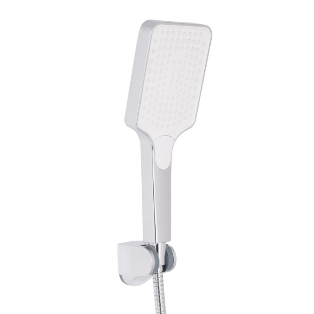 Смеситель для ванной Qtap Crow Chrome (k30) с душевым гарнитуром QTCRO259CRM48646