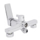 Смеситель для ванной Qtap Crow Chrome (k30) с душевым гарнитуром QTCRO260CRM48647