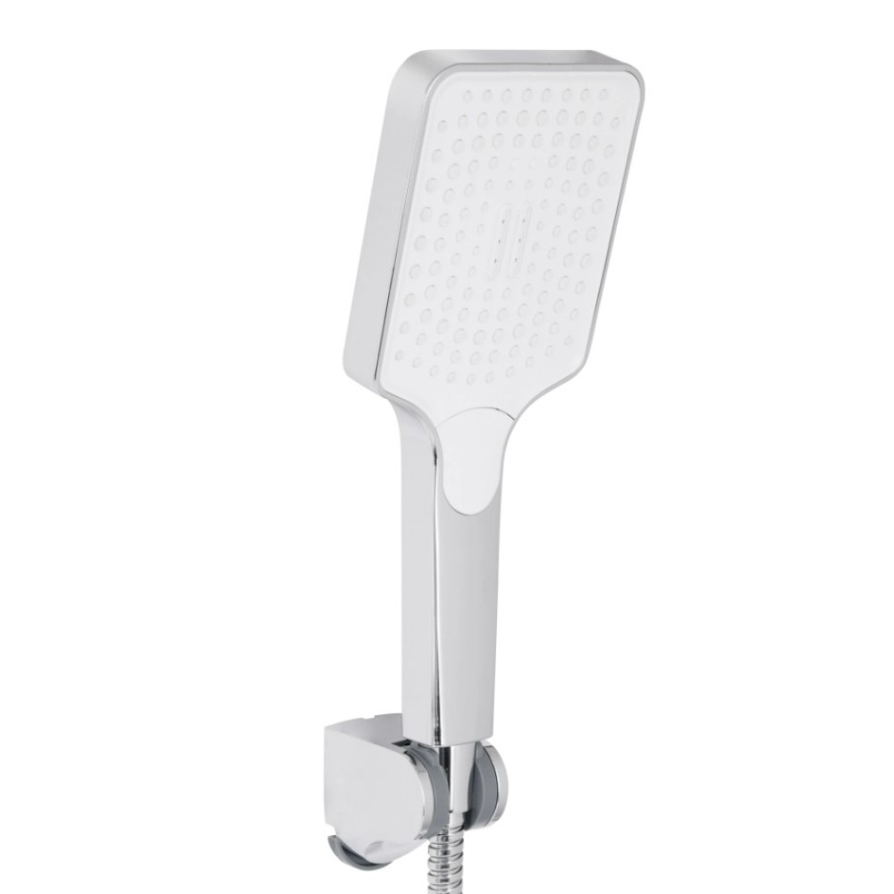 Смеситель для ванной Qtap Crow Chrome (k30) с душевым гарнитуром QTCRO260CRM48647