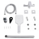 Смеситель для ванной Qtap Crow Chrome (k30) с душевым гарнитуром QTCRO260CRM48647