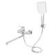 Смеситель для ванной Qtap Nando Chrome (k35) с душевым гарнитуром QTNAN260CRM48652