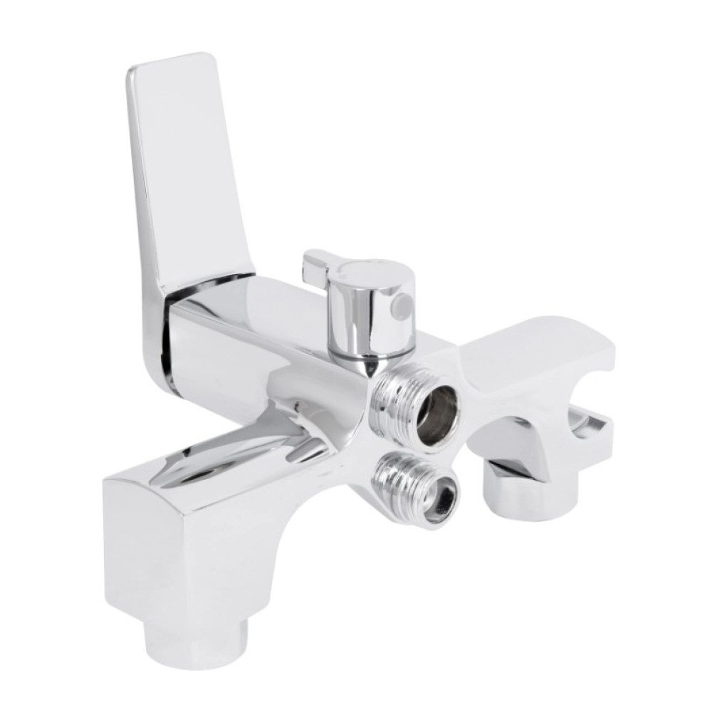 Смеситель для ванной Qtap Nando Chrome (k35) с душевым гарнитуром QTNAN260CRM48652
