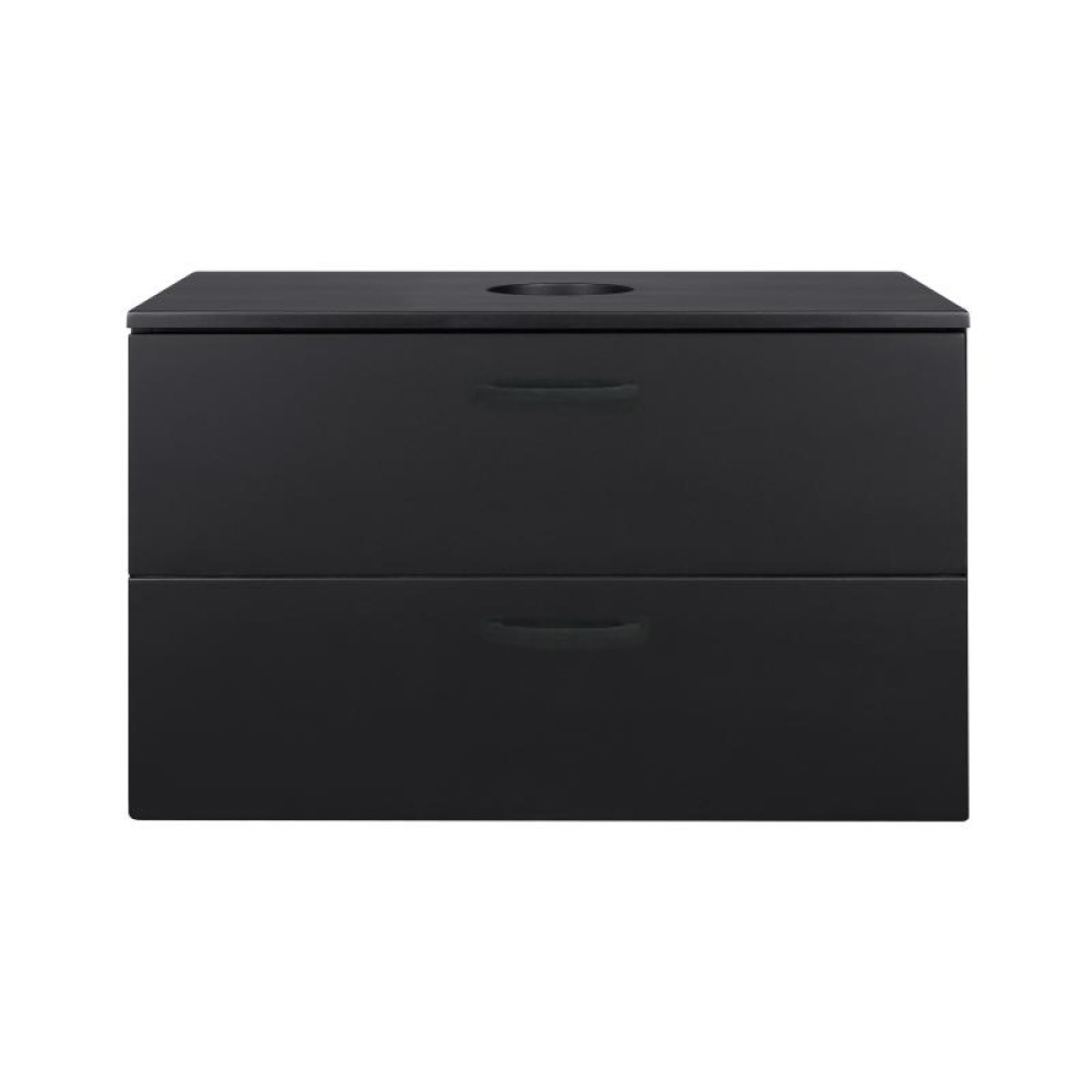 Тумба підвісна Qtap Tern Push-to-Open Matt Black QT1779TPL1002MB