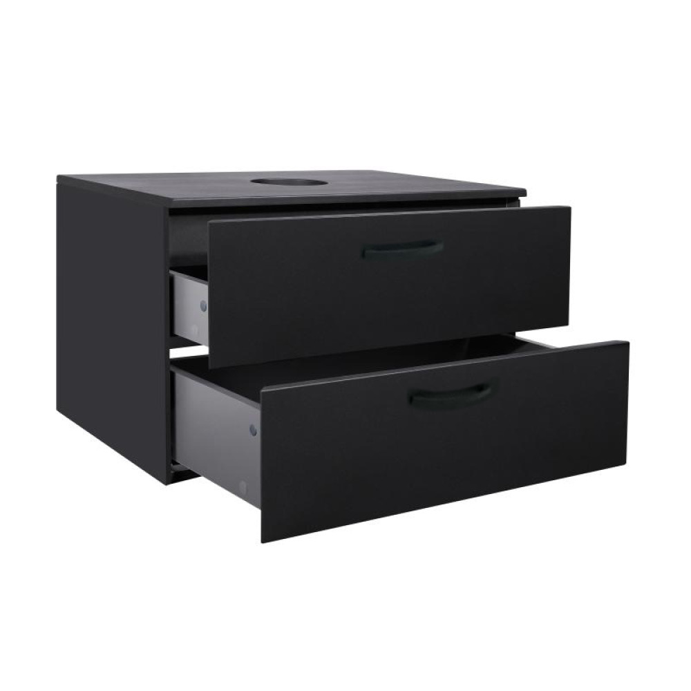 Тумба підвісна Qtap Tern Push-to-Open Matt Black QT1779TPL1002MB