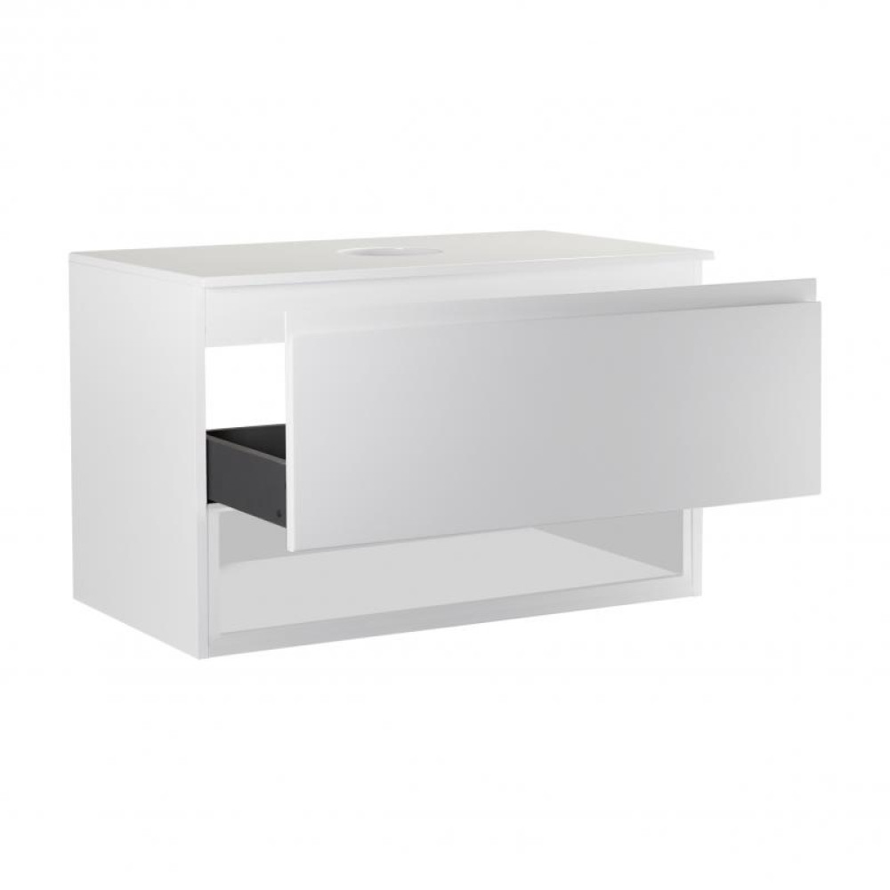 Тумба підвісна Qtap Robin QT1379TPН8001W
