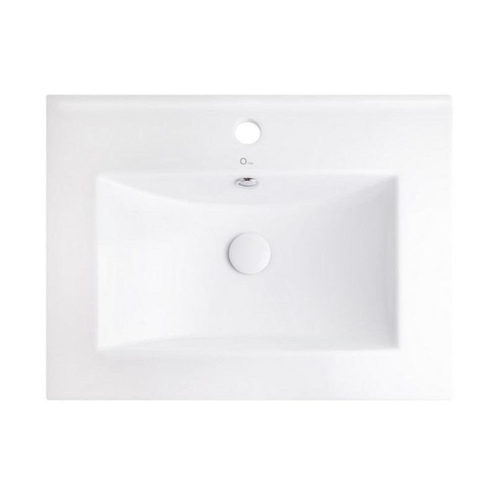Комплект Qtap Albatross 605х825х460 White тумба підлогова + раковина врізна QT0171TN600D3060CW