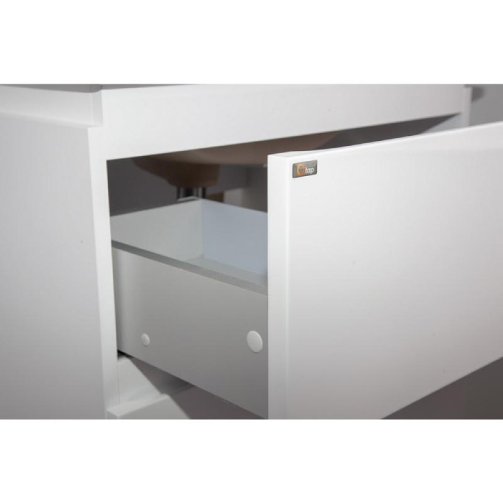 Комплект Qtap Albatross 605х825х460 White тумба підлогова + раковина врізна QT0171TN600D3060CW