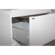 Комплект Qtap Albatross 605х825х460 White тумба підлогова + раковина врізна QT0171TN600D3060CW