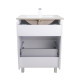 Комплект Qtap Albatross 605х825х460 White тумба підлогова + раковина врізна QT0171TN600D3060CW