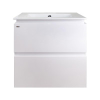 Комплект Qtap Albatross 605х725х460 White тумба подвесная +  раковина врезная QT0172TP600D3060CW