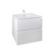 Комплект Qtap Albatross 605х725х460 White тумба підвісна + раковина врізна QT0172TP600D3060CW
