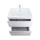 Комплект Qtap Albatross 605х725х460 White тумба підвісна + раковина врізна QT0172TP600D3060CW