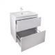 Комплект Qtap Albatross 605х725х460 White тумба підвісна + раковина врізна QT0172TP600D3060CW