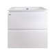 Комплект Qtap Albatross 605х725х460 White тумба підвісна + раковина врізна QT0172TP600D3060CW