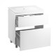 Комплект Qtap Albatross 710х825х460 White тумба підлогова + раковина врізна QT0171TN700D3070CW