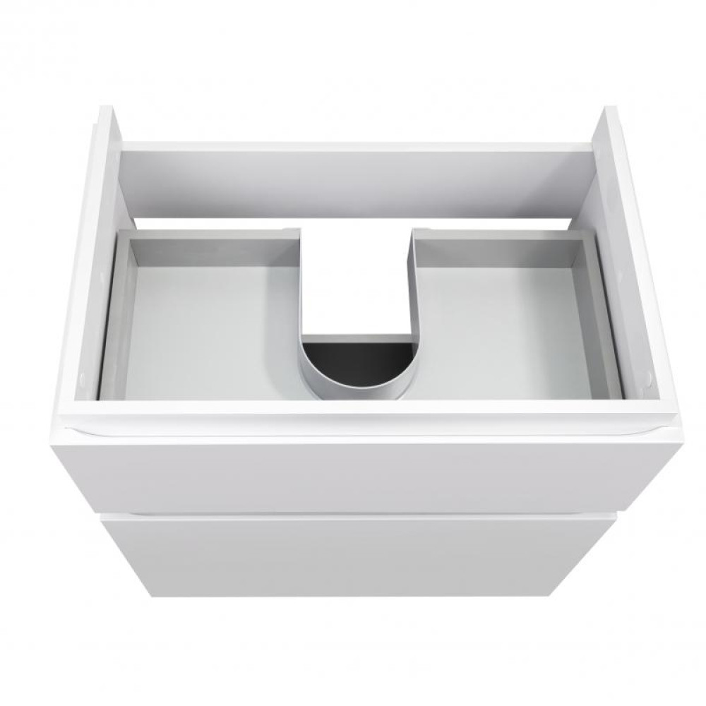 Комплект Qtap Albatross 710х825х460 White тумба підлогова + раковина врізна QT0171TN700D3070CW